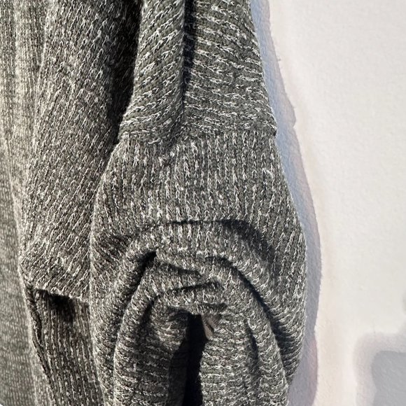 Dark Green Max Studio London Ribbed Quarter Sleeve Sweater (Small) - Picture 3 of 8